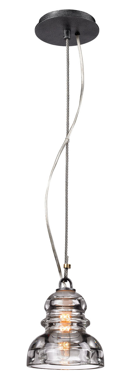 Troy Lighting - F3132-OS - One Light Pendant - Menlo Park - Old Silver