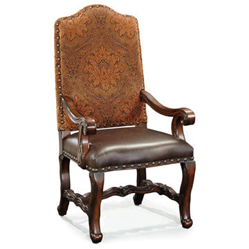 Ambella Home - 02007-625-001 - Arm Chair - Florence - Mahogany