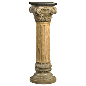 Ambella Home - 03031-870-148 - Pedestal - Corinthian Majesty - Faux Painted