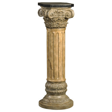 Ambella Home - 03031-870-148 - Pedestal - Corinthian Majesty - Faux Painted