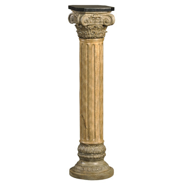 Ambella Home - 03031-870-160 - Pedestal - Corinthian Majesty - Faux Painted