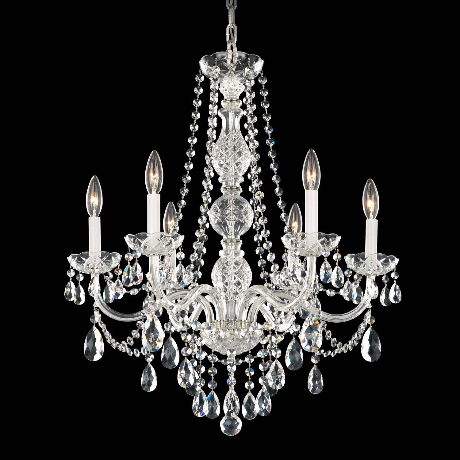 Schonbek - 1303-40H - Six Light Chandelier - Arlington - Silver