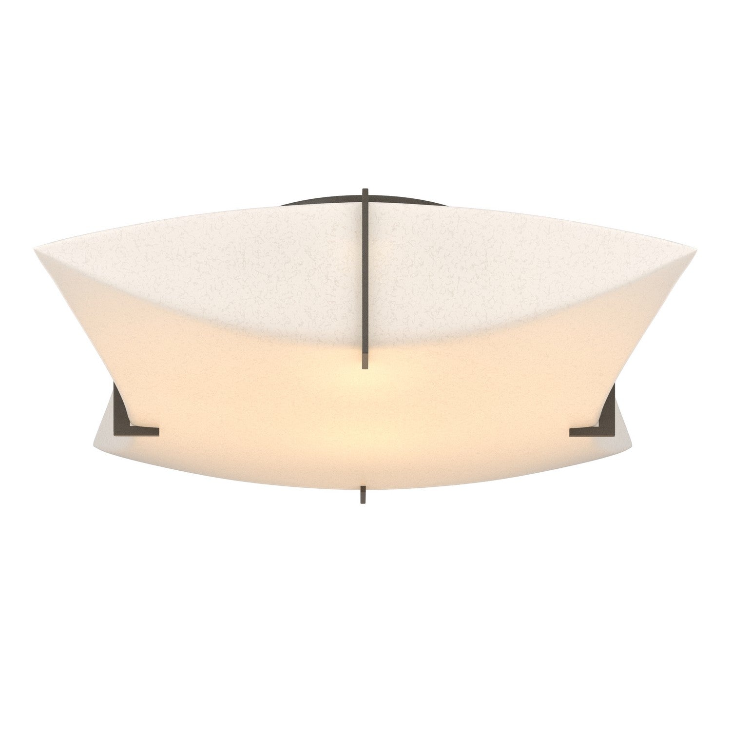 Hubbardton Forge - 126620-SKT-07-SH1999 - Two Light Semi-Flush Mount - Bento - Dark Smoke