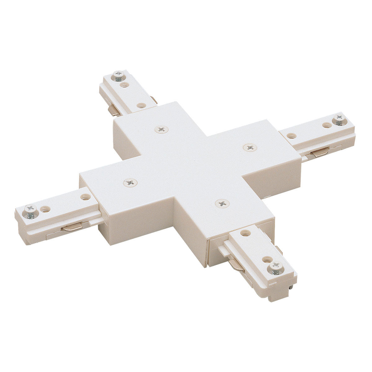 Nora Lighting - NT-315W - X Connector, 1 Circuit Track - Track Syst & Comp-1 Cir - White