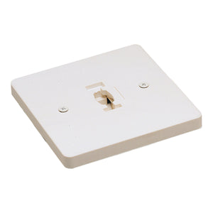 Nora Lighting - NT-319W - Monopoint Canopy Feed, 1 Circuit Track, Line Voltage - Track Syst & Comp-1 Cir - White