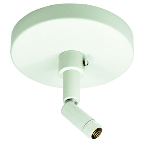 Nora Lighting - NT-349W - Sloped Ceiling Adapter, 1 Or 2 Circuit Track - Track Syst & Comp-1 Cir - White