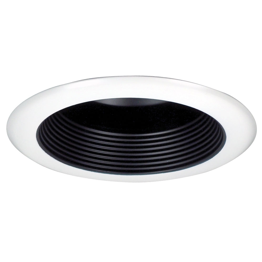 Nora Lighting - NT-5001B - 5" Baffle Splay Trim W/ Flange - Rec Inc 5" Trim - Black