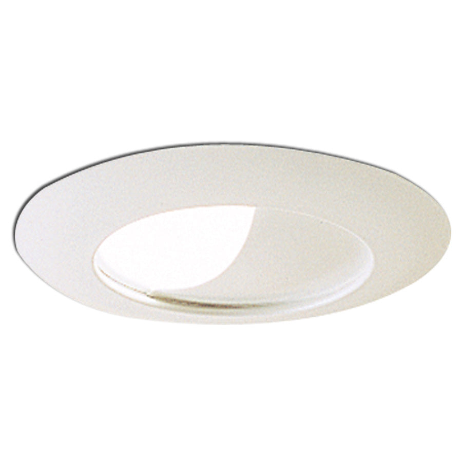 Nora Lighting - NT-25 - 6" Half Moon Wall Wash Trim W/ Reflectorector - Rec Inc 6" Trim - White