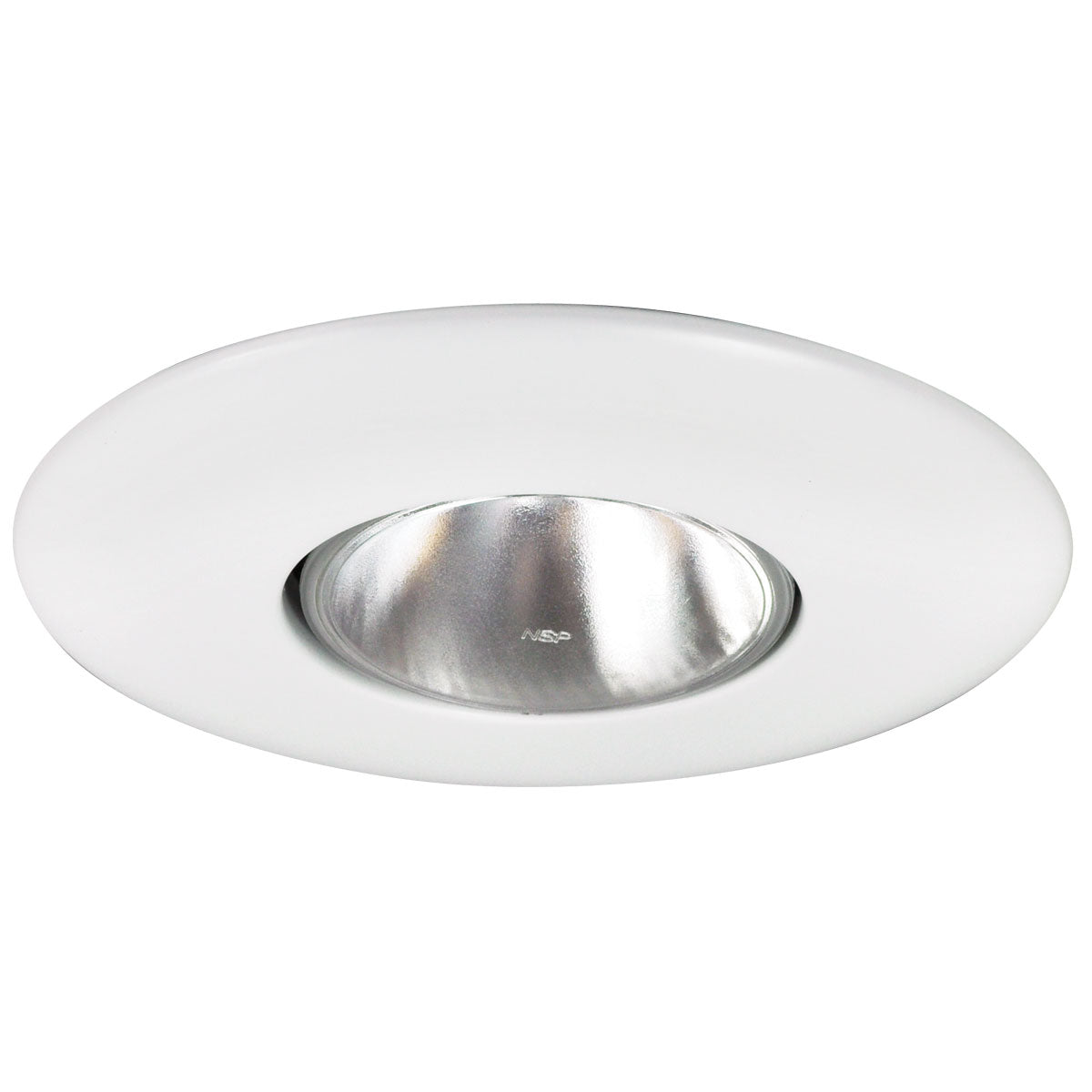 Nora Lighting - NT-30 - 6" Br30/Par30 Open Metal Trim - Rec Inc 6" Trim - White