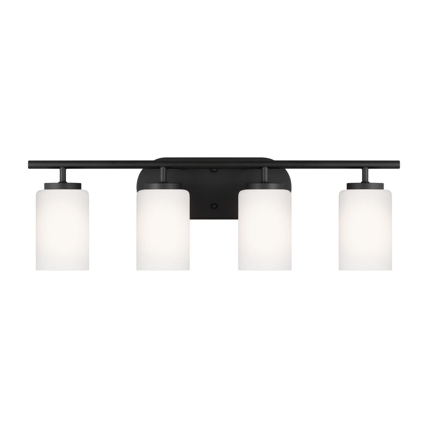 Generation Lighting. - 41163-112 - Four Light Wall/ Bath - Oslo - Midnight Black