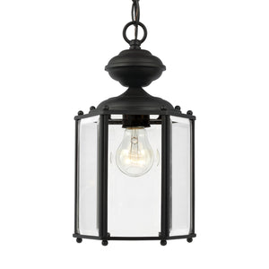 Generation Lighting. - 6008-12 - One Light Outdoor Semi-Flush Convertible Pendant - Classico - Black