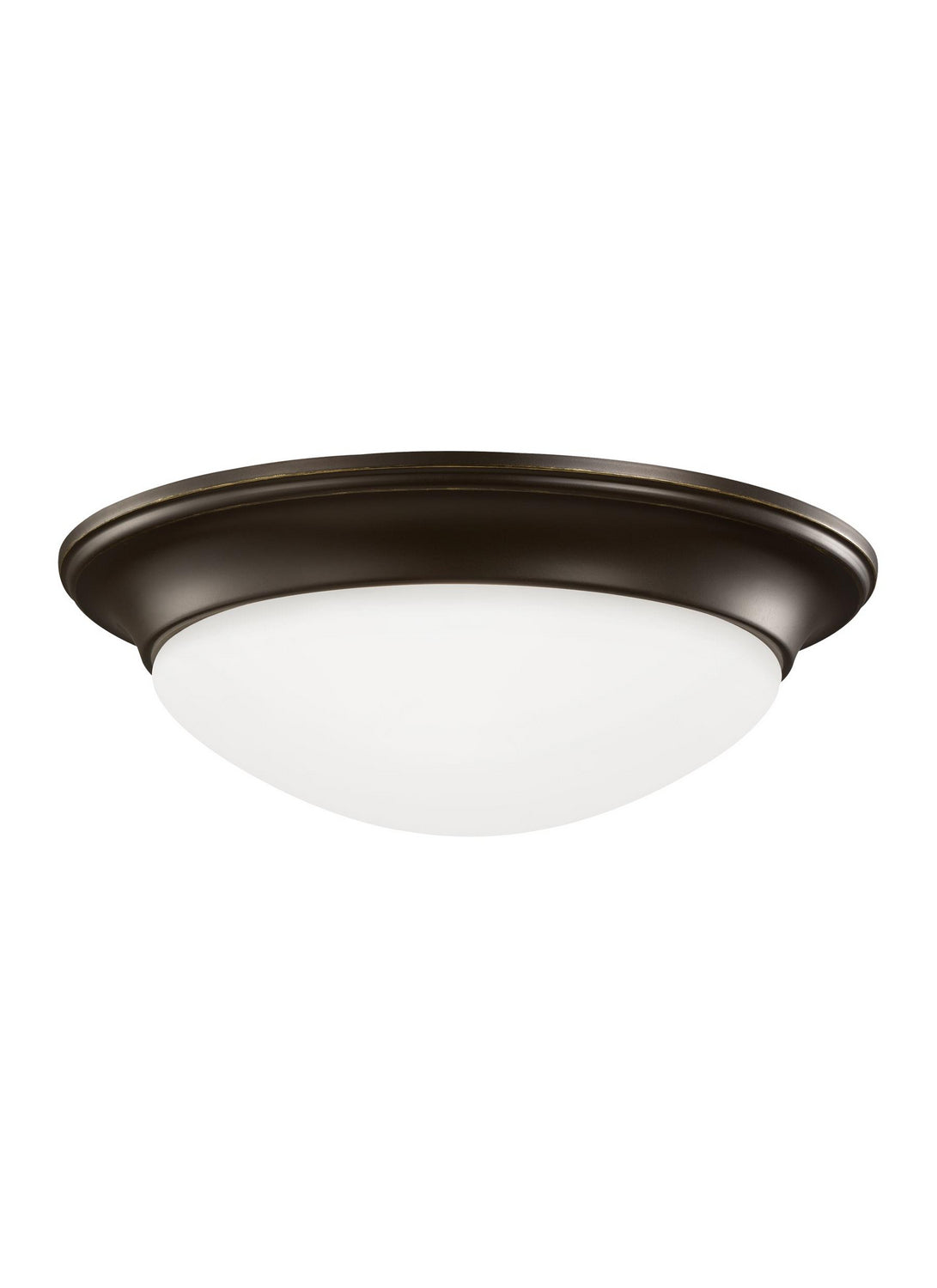 Generation Lighting. - 75434-710 - One Light Flush Mount - Nash - Bronze