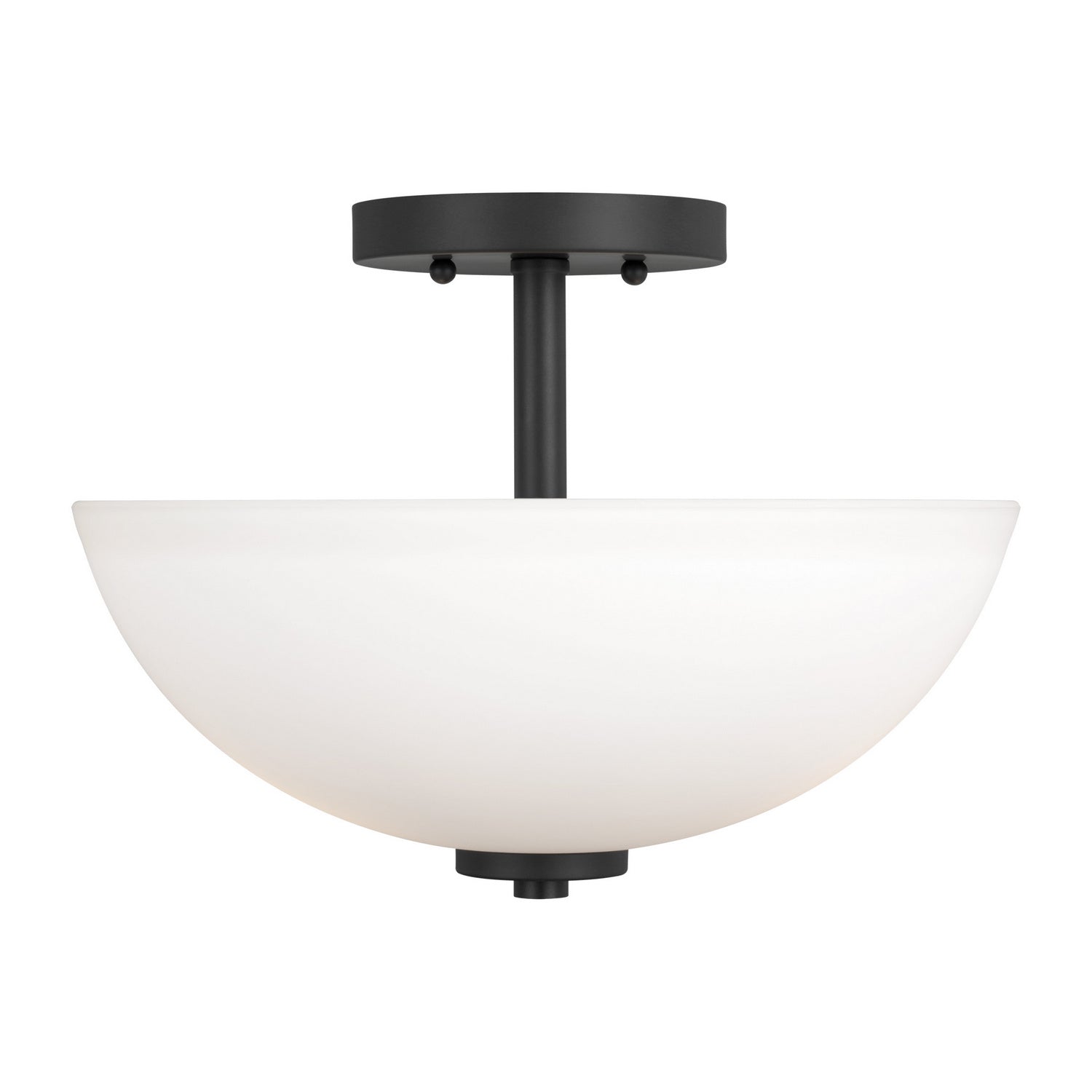 Generation Lighting. - 77160-112 - Two Light Semi-Flush Convertible Pendant - Oslo - Midnight Black