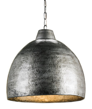 Currey and Company - 9782 - One Light Pendant - Earthshine - Blackened Steel