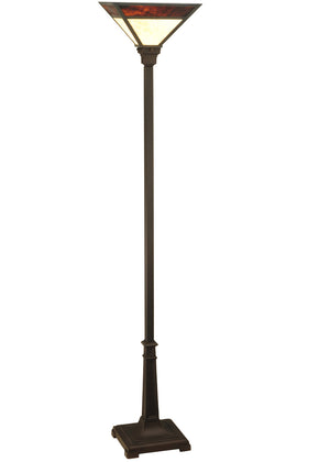 Meyda Tiffany - 128955 - One Light Torchiere - Mission - Mahogany Bronze