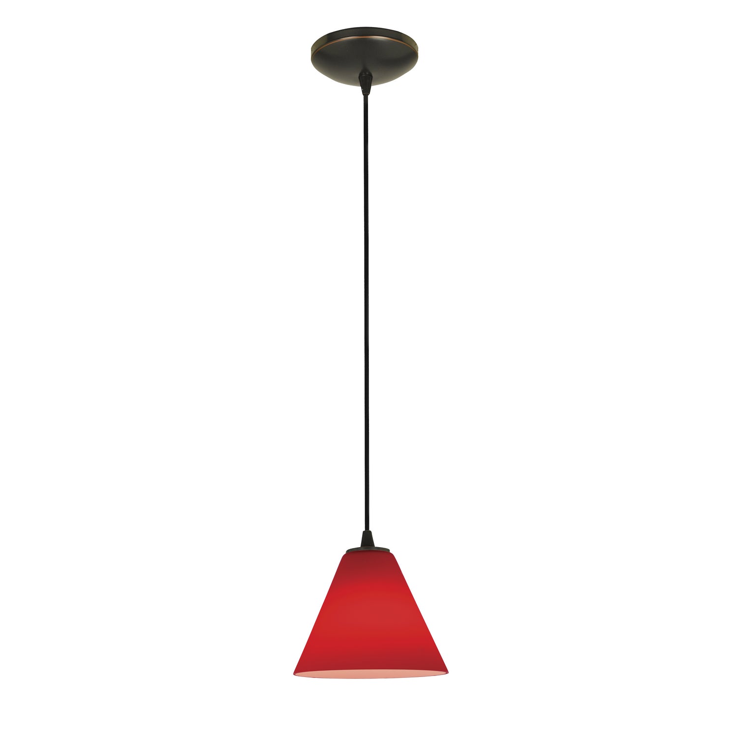 Access - 28004-1C-ORB/RED - One Light Pendant - Martini - Oil Rubbed Bronze