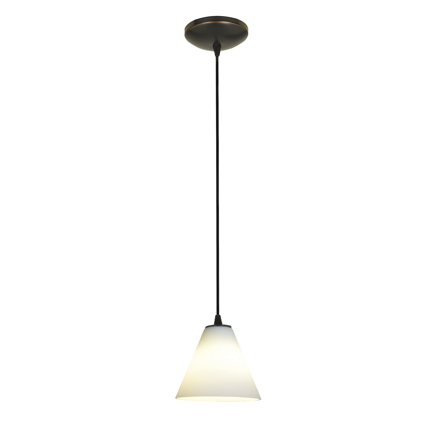 Access - 28004-1C-ORB/WHT - One Light Pendant - Martini - Oil Rubbed Bronze