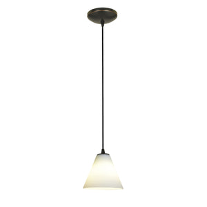 Access - 28004-1C-ORB/WHT - One Light Pendant - Martini - Oil Rubbed Bronze