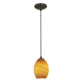 Access - 28023-1C-ORB/AMBFB - One Light Pendant - Brandy FireBird - Oil Rubbed Bronze