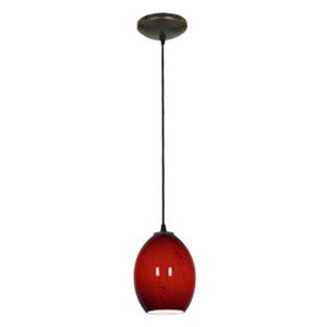 Access - 28023-1C-ORB/RUSKY - One Light Pendant - Brandy FireBird - Oil Rubbed Bronze