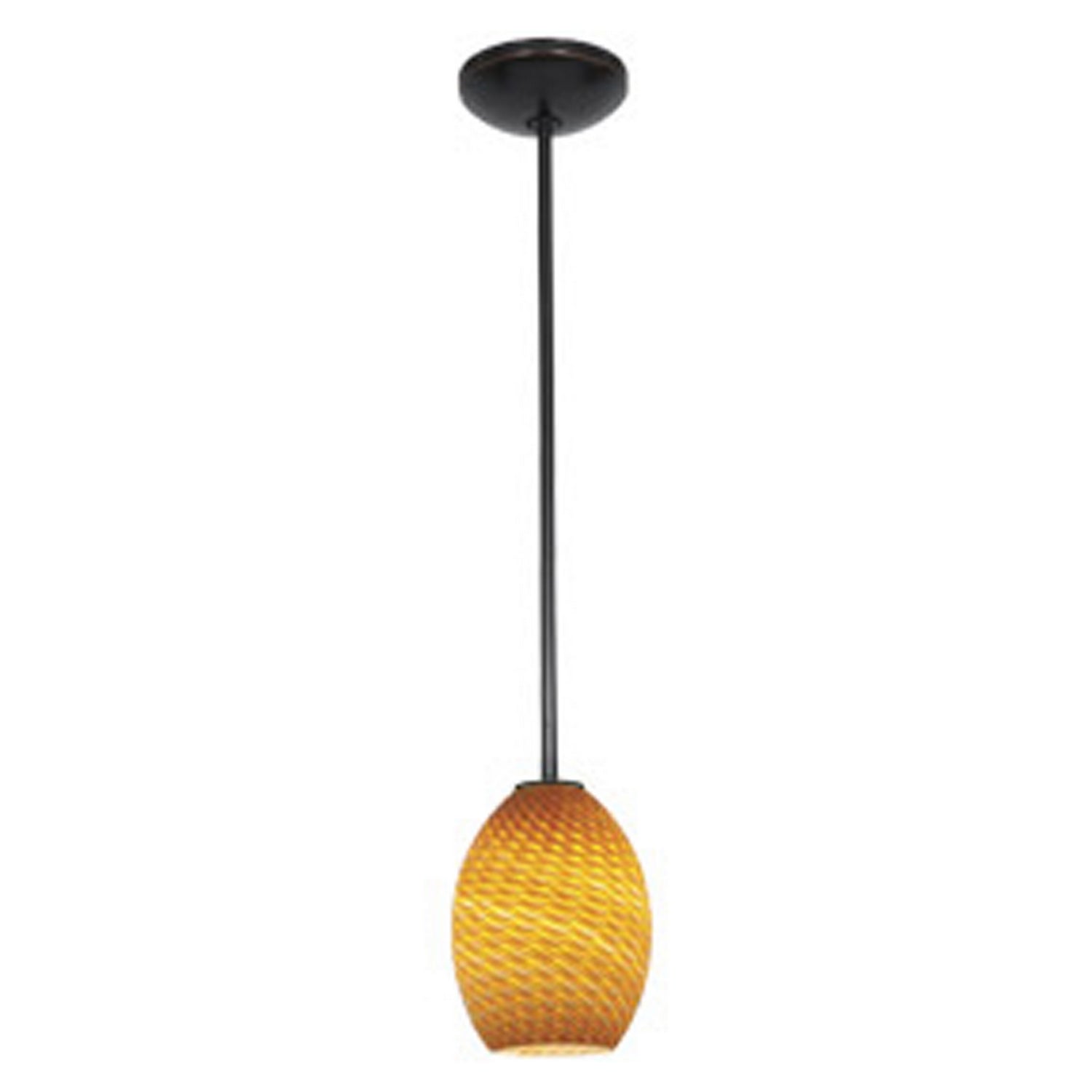 Access - 28023-1R-ORB/AMBFB - One Light Pendant - Brandy FireBird - Oil Rubbed Bronze