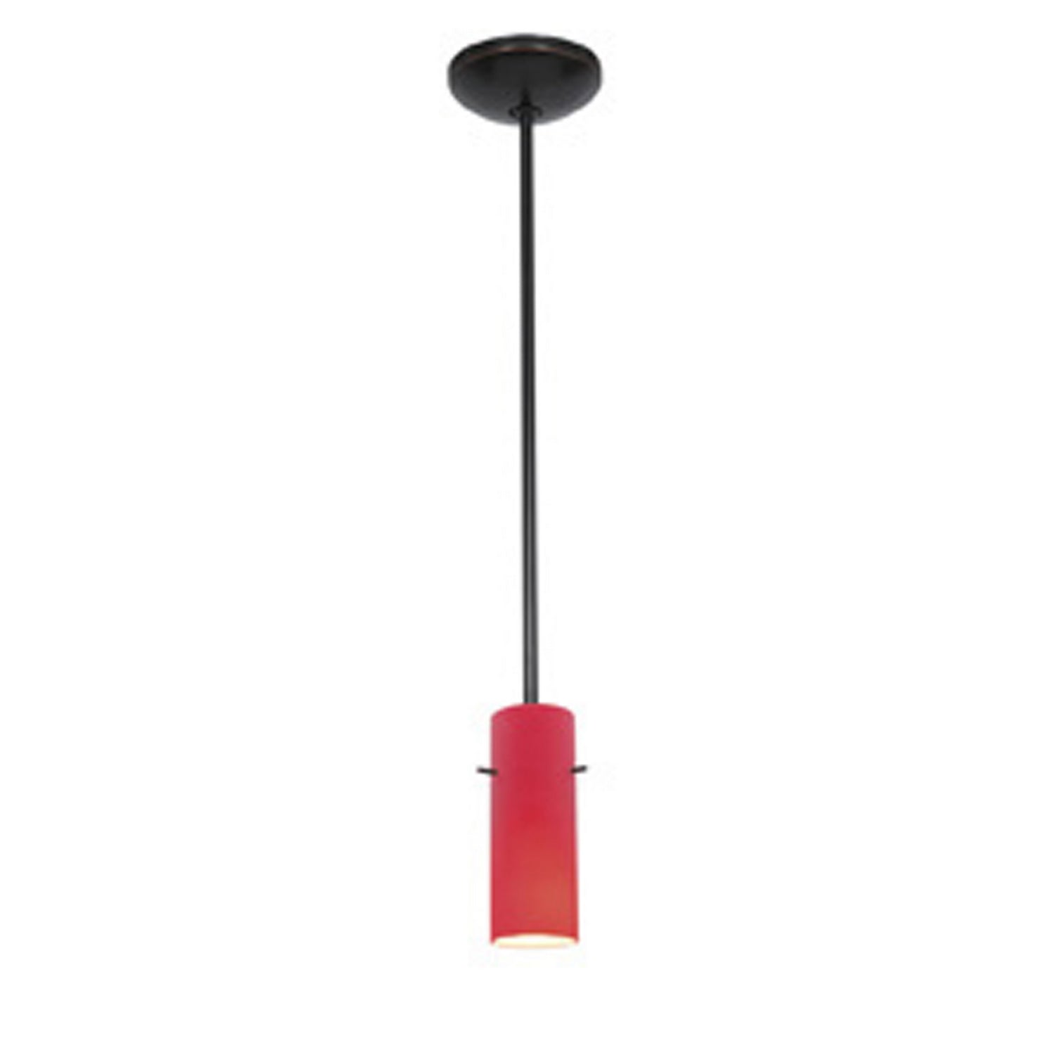 Access - 28030-1R-ORB/RED - One Light Pendant - Cylinder - Oil Rubbed Bronze