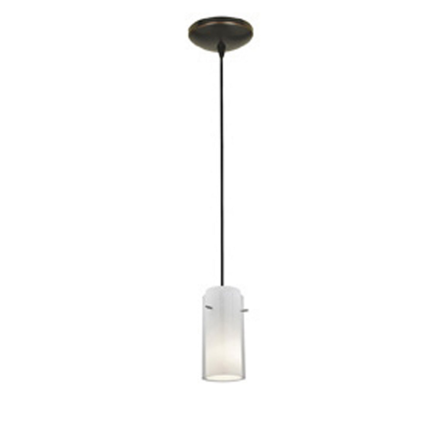 Access - 28033-1C-ORB/CLOP - One Light Pendant - Glass'n Glass Cylinder - Oil Rubbed Bronze