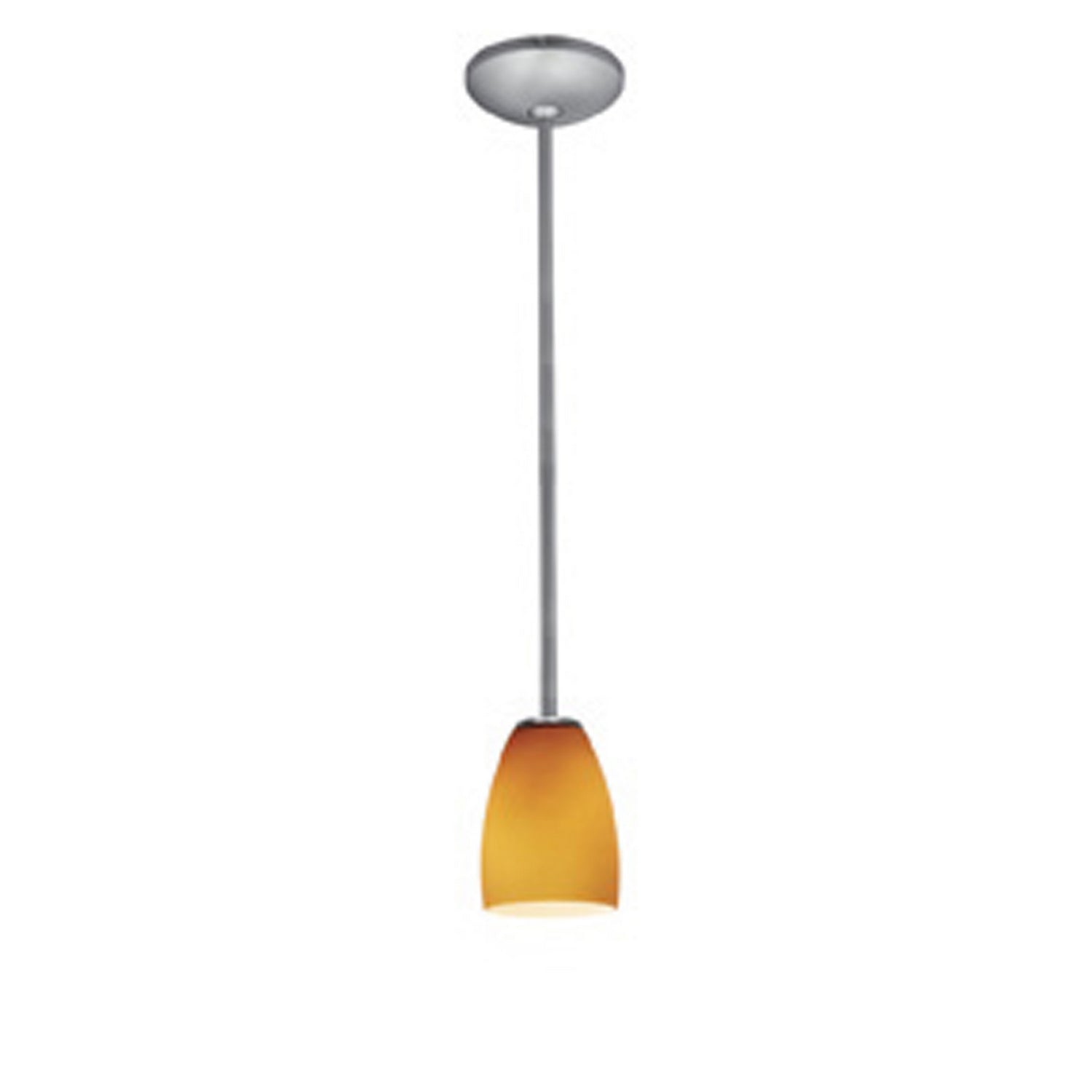 Access - 28069-1R-BS/AMB - One Light Pendant - Sherry - Brushed Steel