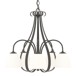 Hubbardton Forge - 101445-SKT-20-GG0001 - Five Light Chandelier - Sweeping Taper - Natural Iron