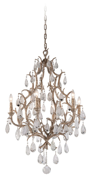 Corbett Lighting - 163-06-SGL - Six Light Chandelier - Amadeus - Stria Gold Leaf