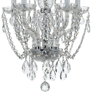 Crystorama - 1129-CH-CL-S - Five Light Mini Chandelier - Traditional Crystal - Polished Chrome