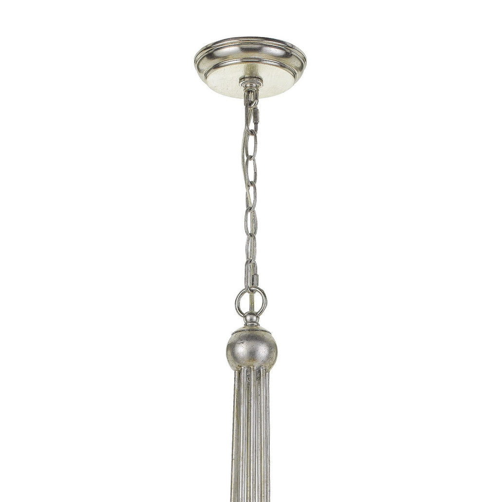 Crystorama - 428-SA - Eight Light Chandelier - Metro - Antique Silver