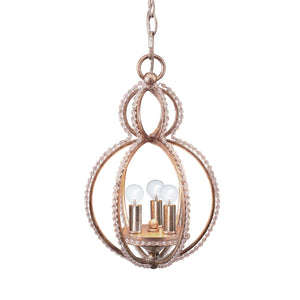 Crystorama - 6760-DT - Three Light Mini Chandelier - Garland - Distressed Twilight