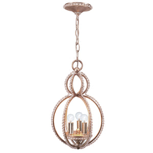 Crystorama - 6760-DT - Three Light Mini Chandelier - Garland - Distressed Twilight