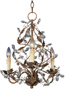 Maxim - 2850EG - Three Light Chandelier - Elegante - Etruscan Gold