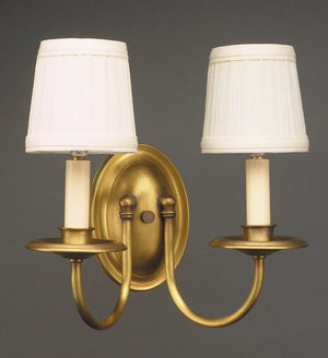 Northeast Lantern - 118-AB-LT2-SHD - Two Light Wall Sconce - Sconce - Antique Brass