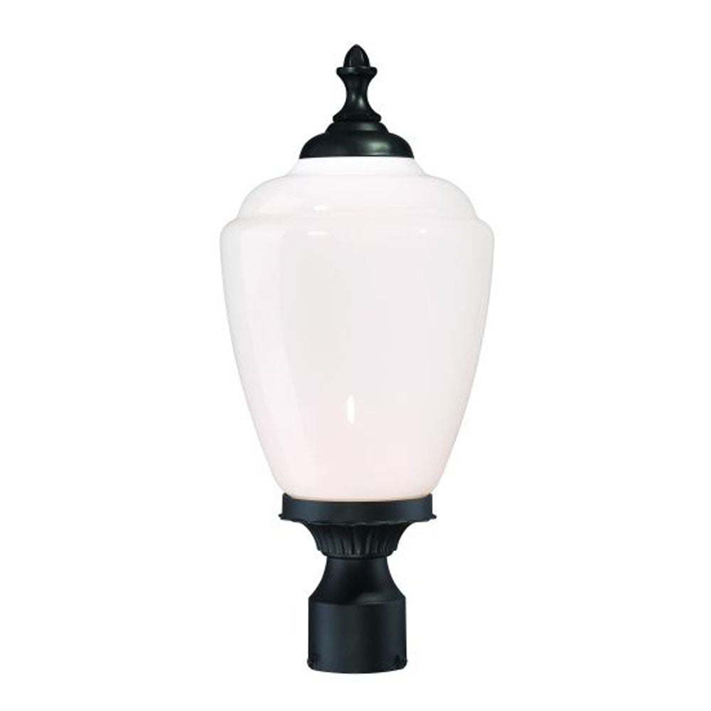 Acclaim Lighting - 5367BK/WH - One Light Post Mount - Acorn - Matte Black