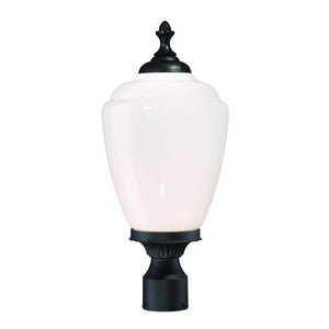 Acclaim Lighting - 5367BK/WH - One Light Post Mount - Acorn - Matte Black