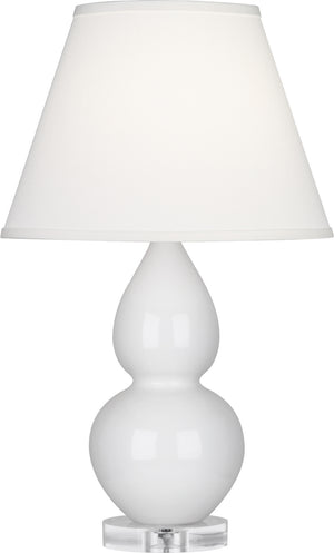 Robert Abbey - A690X - One Light Accent Lamp - Small Double Gourd - Lily Glazed Ceramic w/Lucite Base