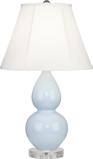 Robert Abbey - A696 - One Light Accent Lamp - Small Double Gourd - Baby Blue Glazed Ceramic w/Lucite Base