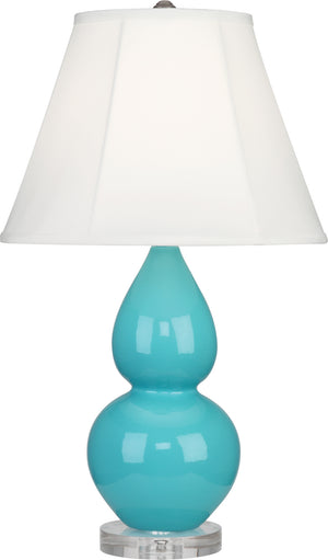 Robert Abbey - A761 - One Light Accent Lamp - Small Double Gourd - Egg Blue Glazed Ceramic w/Lucite Base