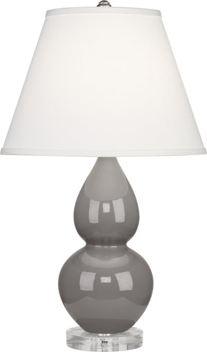 Robert Abbey - A770X - One Light Accent Lamp - Small Double Gourd - Smoky Taupe Glazed Ceramic w/Lucite Base