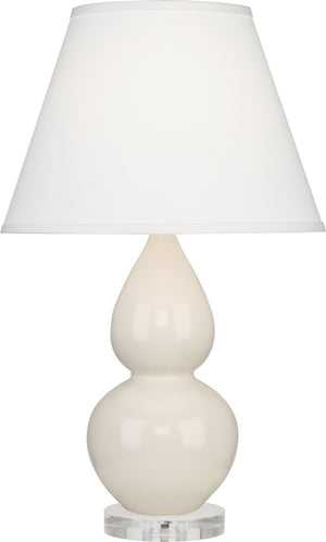 Robert Abbey - A776X - One Light Accent Lamp - Small Double Gourd - Bone Glazed Ceramic w/Lucite Base