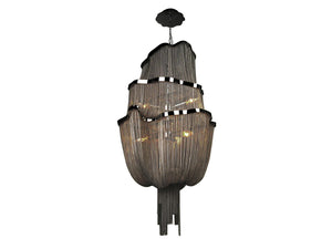 Avenue Lighting - HF1402-BLK - Six Light Chandelier - Mullholand Dr. - Black Chrome Jewelry Chain