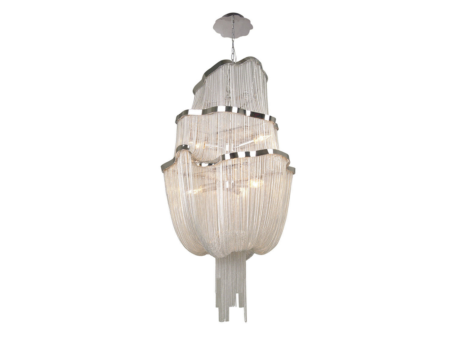 Avenue Lighting - HF1402-CH - Six Light Chandelier - Mullholand Dr. - Polish Chrome Jewelry Chain