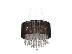 Avenue Lighting - HF1500-BLK - 12 Light Dual Mount/Flush & Hanging - Beverly Dr. - Black Silk String