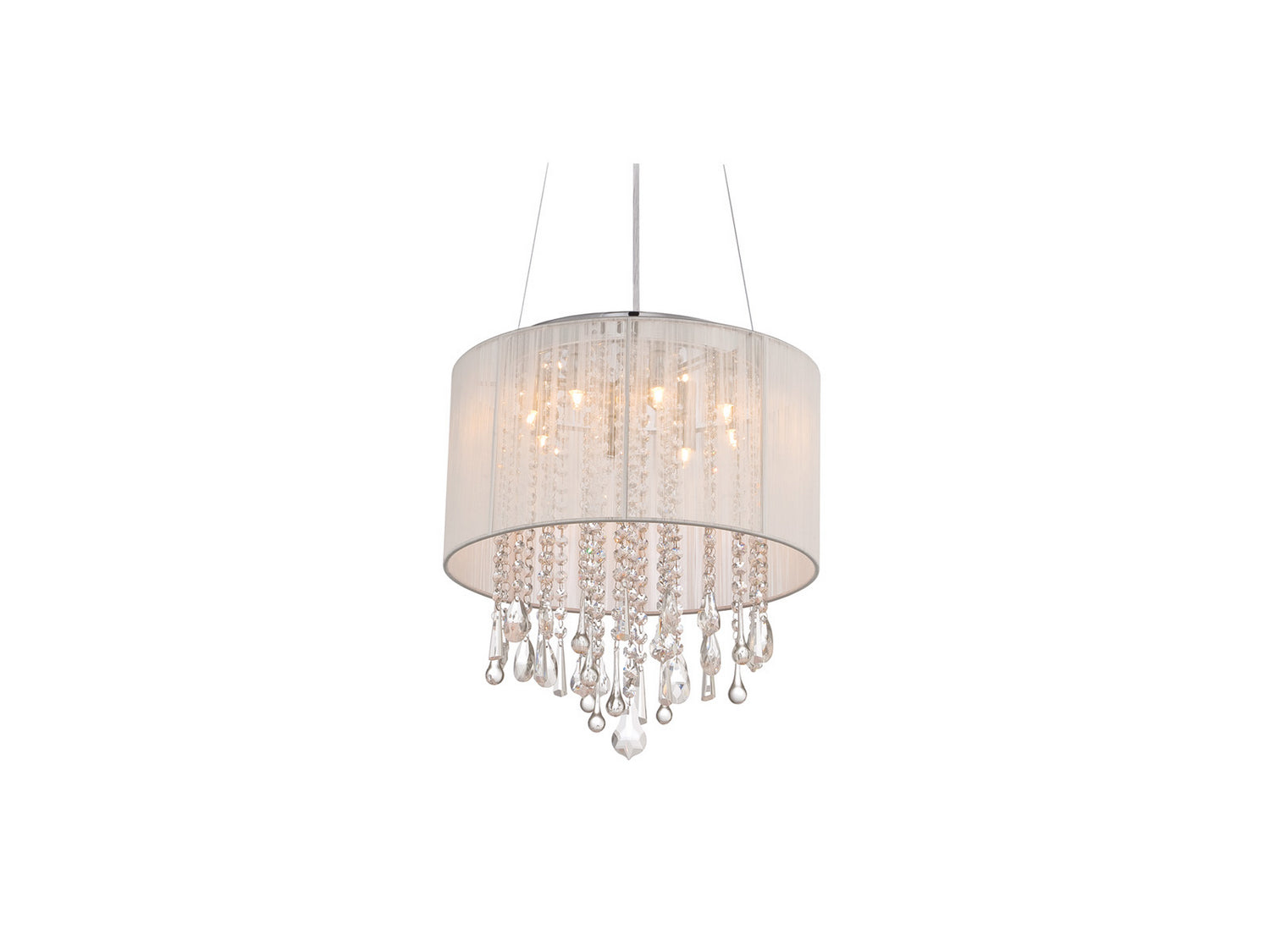 Avenue Lighting - HF1501-WHT - LED Dual Sconce - Beverly Dr. - White Silk String