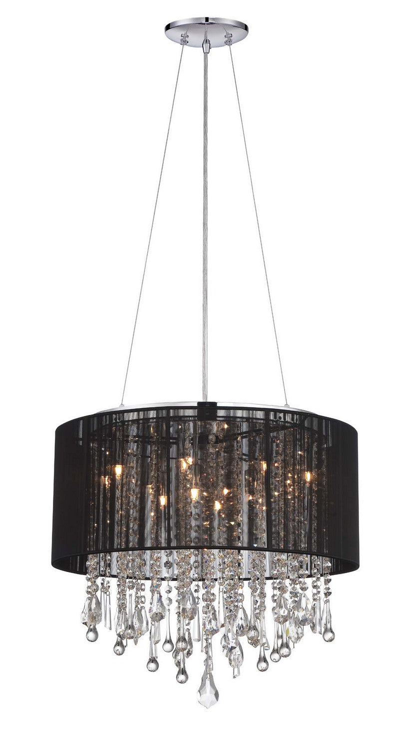 Avenue Lighting - HF1502-BLK - 12 Light Dual Mount/Flush & Hanging - Beverly Dr. - Black Silk String