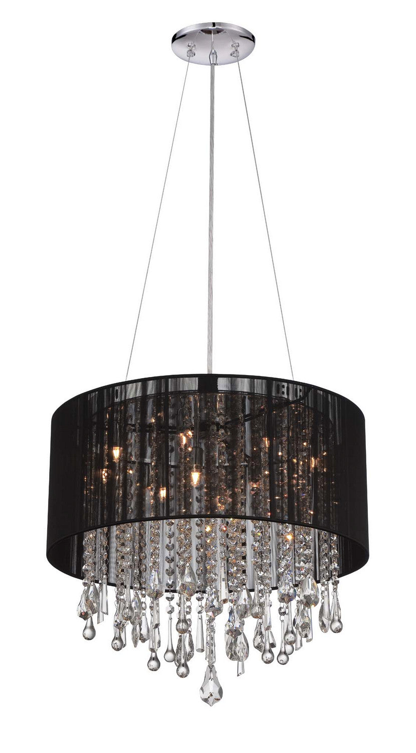 Avenue Lighting - HF1502-BLK - 12 Light Dual Mount/Flush & Hanging - Beverly Dr. - Black Silk String