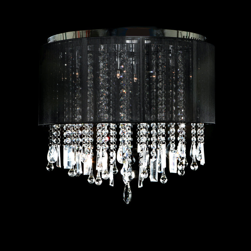 Avenue Lighting - HF1502-BLK - 12 Light Dual Mount/Flush & Hanging - Beverly Dr. - Black Silk String